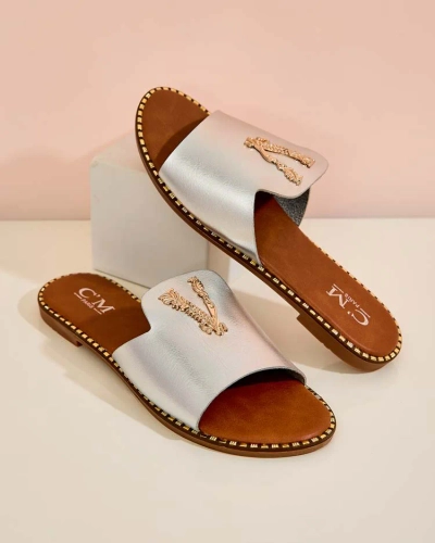 Royalfashion Women's eco leather flip-flops Cemenna