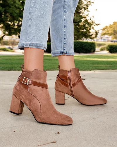 Женские ботинки на толстом каблуке Royalfashion Eloron