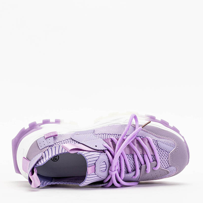 Purple women's sports shoes sneakers Olitax - Footwear