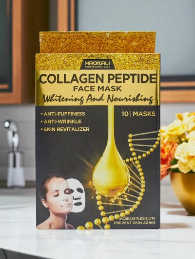 Aurora Collagenus Peptide Mask – Gbɔŋgbɔŋ Maska Na Twarz Haokali 10 szt.