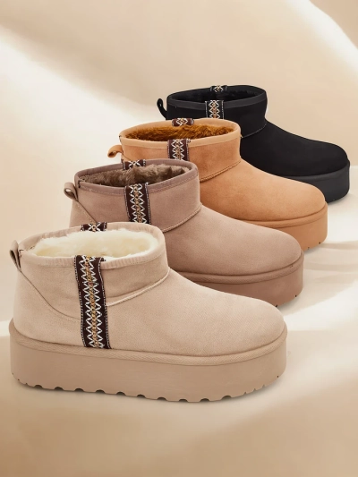 Royalfashion Short women's snow boots a'la Haluzi