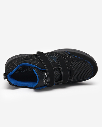 Men's blue and black Beniros Velcro shoes - Footwear