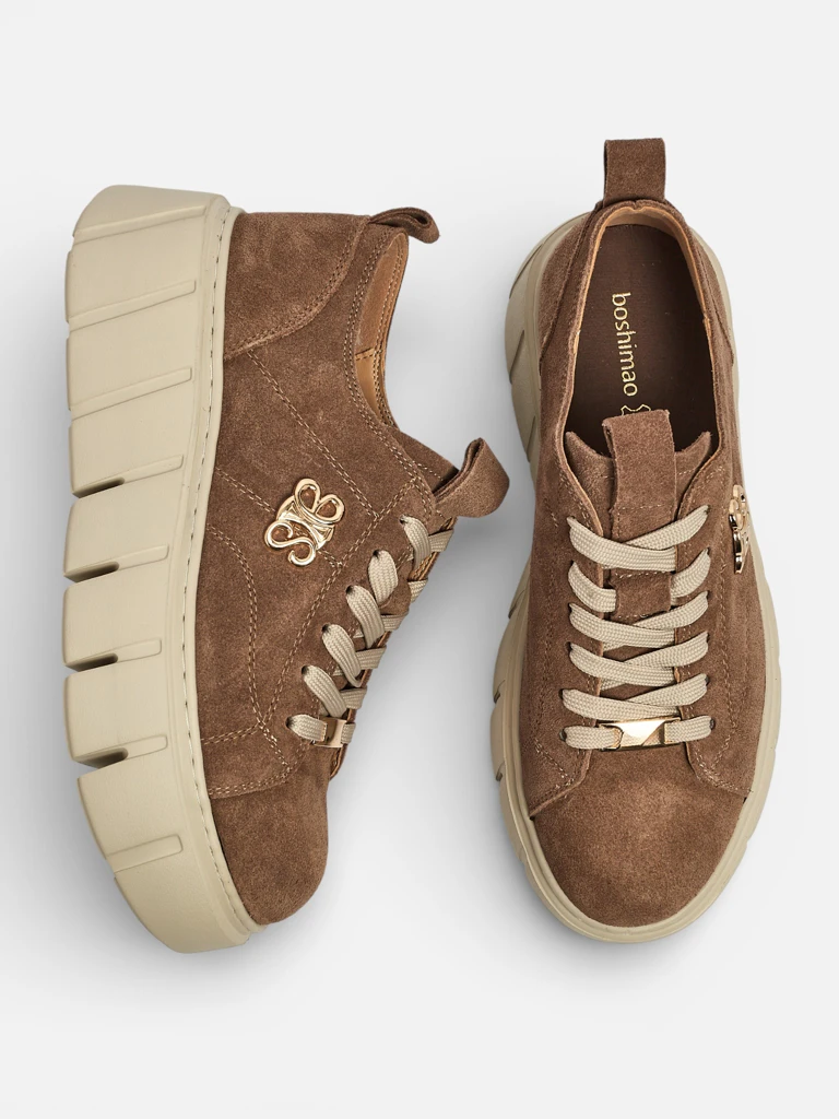 Women's Renos Natural Leather Sport Sneakers