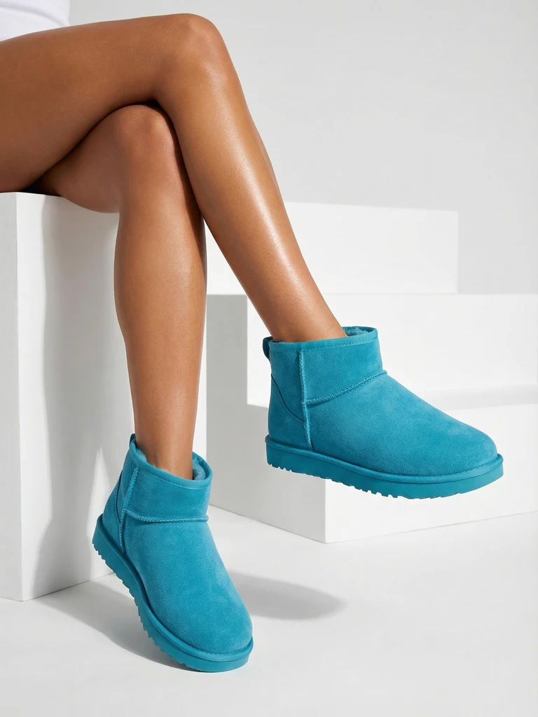 Royalfashion Short women's snow boots like Hozis