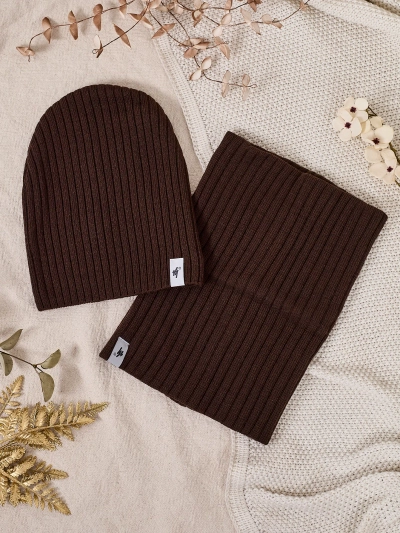 Royalfashion Ziemas komplekts universāls - cepure ar kakla sildītāju