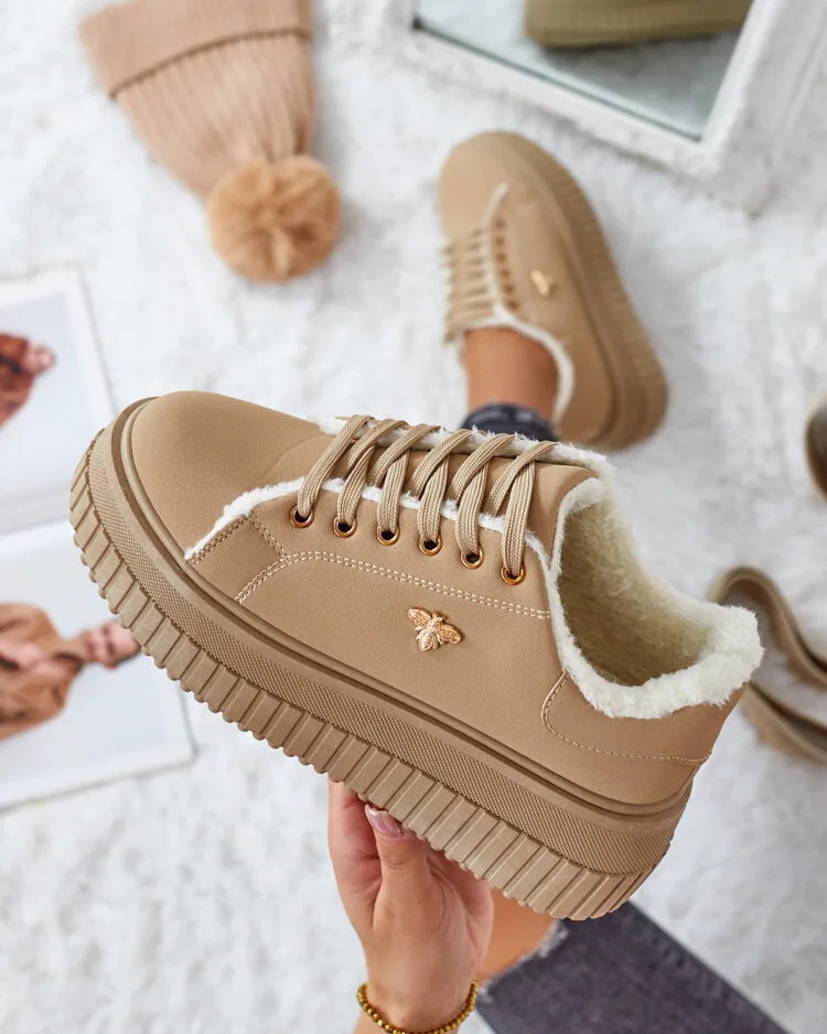 Royalfashion Утепленные женские кроссовки с мехом Noxu