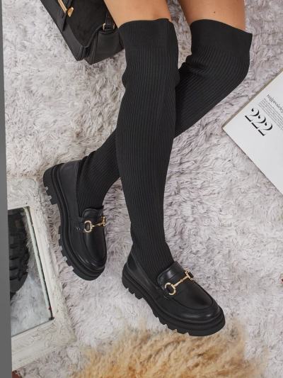 Novera Long Women's Slip-On Boots with Decoration