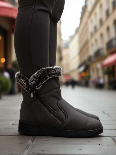 Royalfashion Women's winter boots resembling snow boots Baccinis