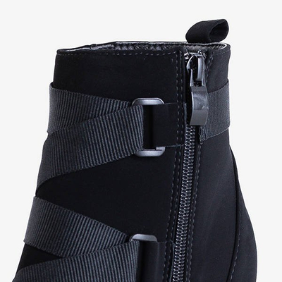 Black women's high-heeled boots Ores - Footwear
