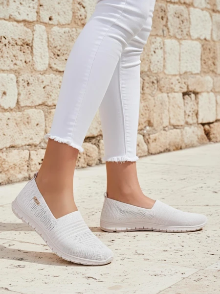 Royalfashion Women's Sporty Moccasins Sortpes