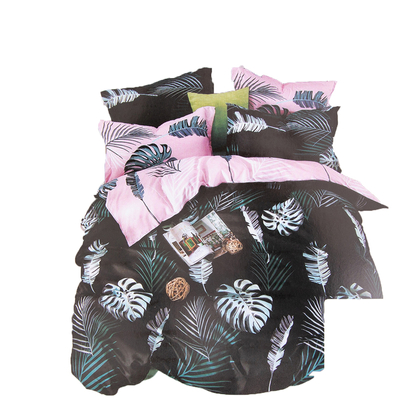 Постельное белье с растительным принтом 200х220, комплект из 3-х частей