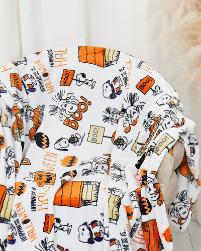 Royalfashion Halloween balta sega gultas pārklājs 160x200
