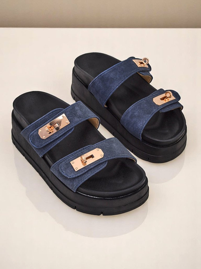 Royalfashion Sieviešu platformas sandales ar sprādzēm Dalia