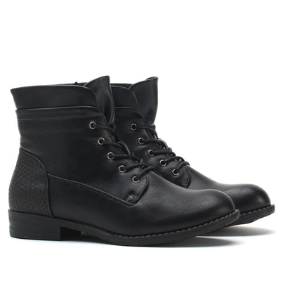 Czarne, wysokie traperki - Obuwie