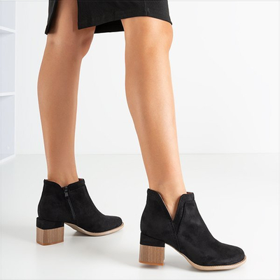 Black Tours square heel boots - Shoes