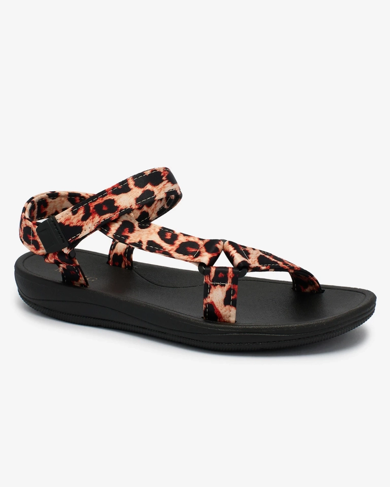 Royalfashion Bēšas krāsas sieviešu sandales Leonno