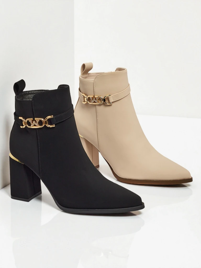 Women's Ostirena Eco-Suede Heeled Ankle Boots