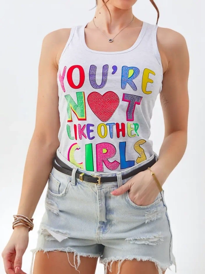 Royalfashion Women's Cotton Tank Top with Straps and Unique Prints
