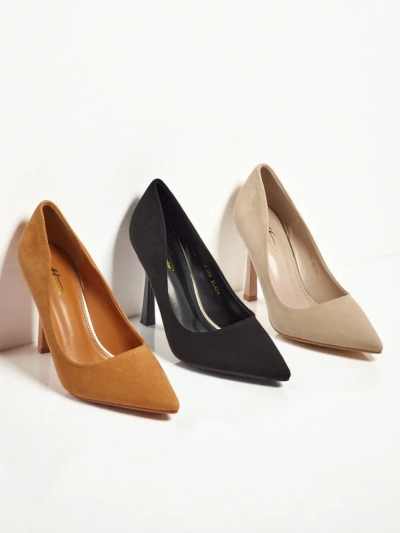 Women's Stiletto Heel Pumps Eco Suede Belunika