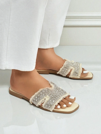 Royalfashion sieviešu sandales ar rhinestone CrystalEase