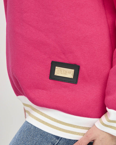 Women's insulated sweatshirt in fuchsia- Clothing