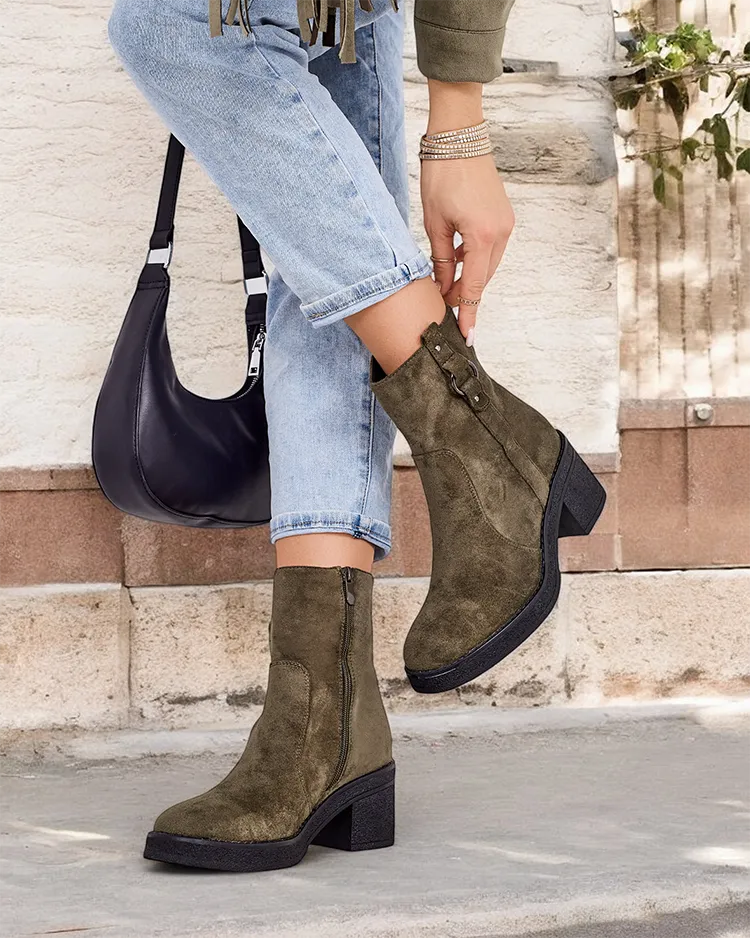 Royalfashion Women's ankle boots on a pole Boron