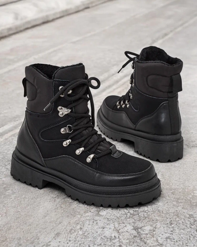Royalfashion Women's snow boots laced Sololi