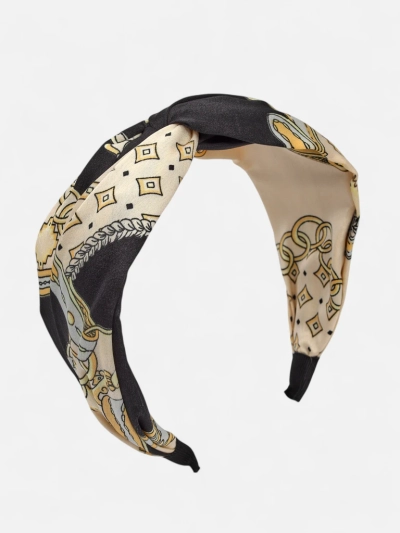 Royalfashion Women's Scarf-Style Headband with Elegant Print