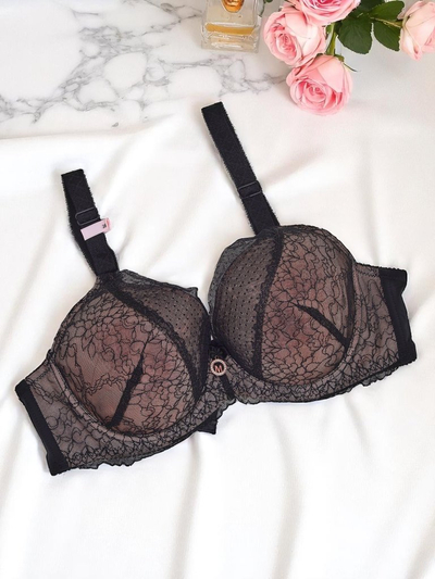 Royalfashion Sieviešu push-up krūšturis ar mežģīnēm Coco Lift