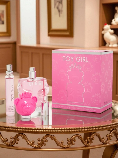 Inspired Perfumed Water and Women's Perfume Set Toy Girl Pink
