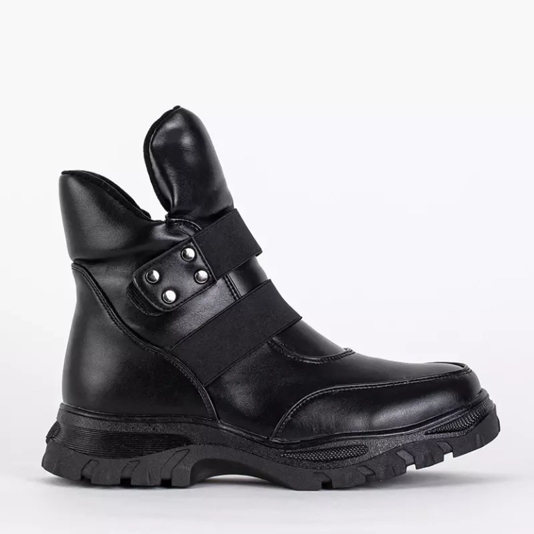 OUTLET Черные детские сапоги с высоким язычком Delgito - Обувь