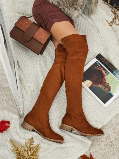 Women's over-the-knee eco-suede boots Denvoria