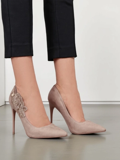 Royalfashion sieviešu stiletto papēži ar ziediem Sollabe