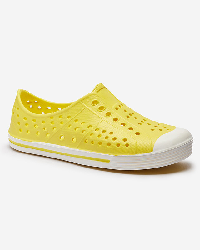 Yellow openwork children's rubber sneakers Jiteri - Footwear