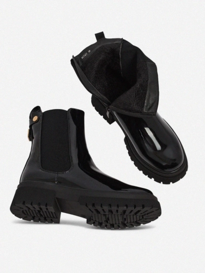 Patent Eco-Leather Women's Ankle Boots Calebi