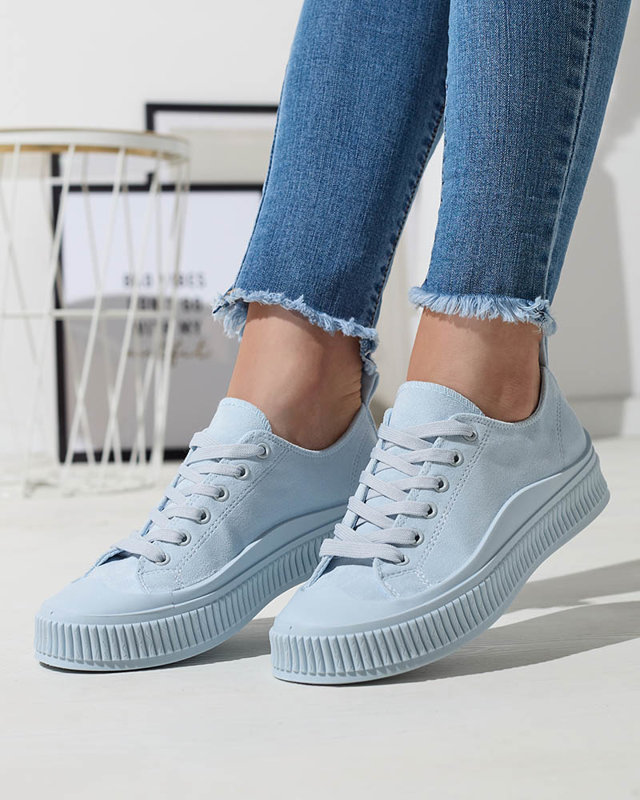Light blue women's sports sneakers Dollof- Footwear