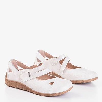 Women's white low cut Perte shoes - Footwear