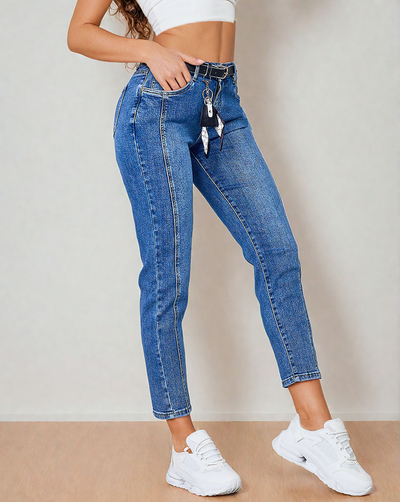 Royalfashion Women's denim boyfriend pants