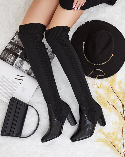 Royalfashion Women's slip-on over-the-knee boots Nolera