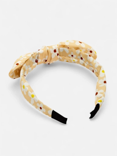 Royalfashion Hairband with a bow in floral print Florinka