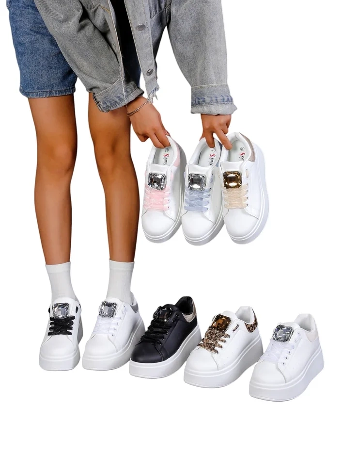 Женские спортивные кроссовки на платформе Royalfashion Safirrat