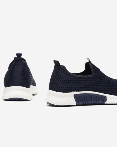 Navy blue women's slip-on sports shoes Palomena - Footwear