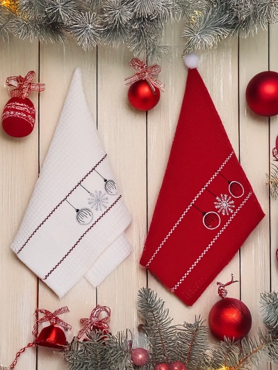 Royalfashion Holiday towel set Happy New Year