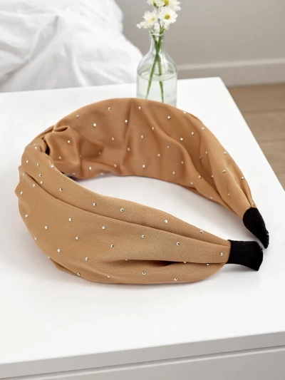 Royalfashion Matu lenta ar spīdīgām rhinestone Shine Twist