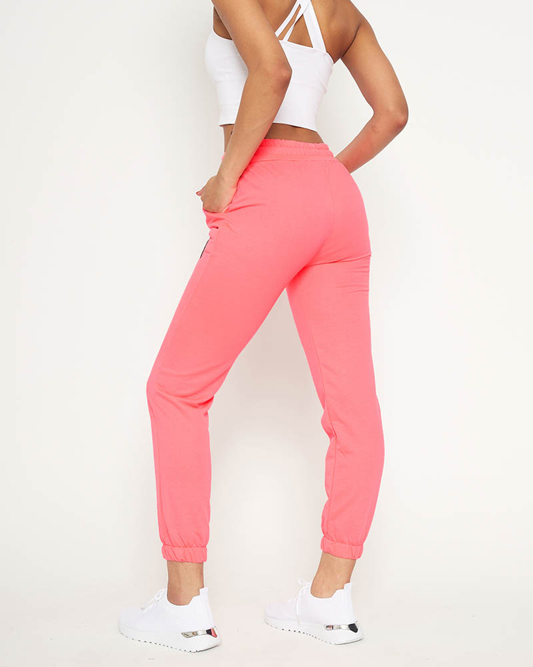 Неоново-розовые женские спортивные брюки