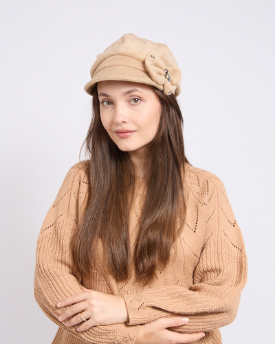 Royalfashion Women's beret with bow