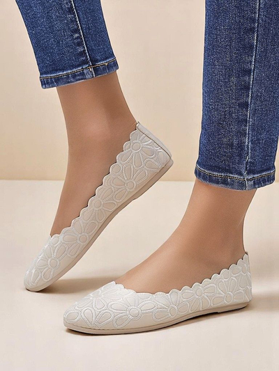 Royalfashion Ziedu raksta sieviešu baleta čībiņas Magerro