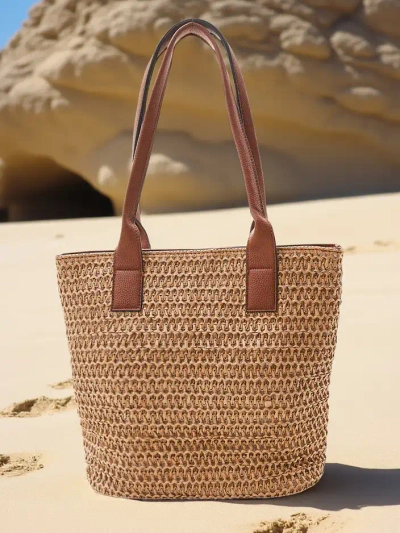 Royalfashion Large straw women's summer bag