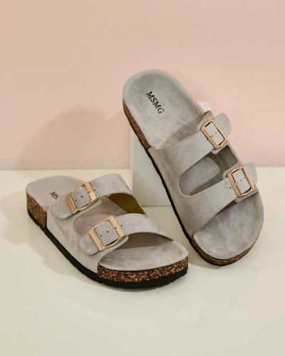 Royalfashion Women's flip-flops with buckles Foumy