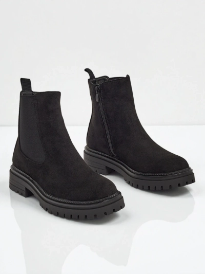 Women's Chelsea-style ankle boots made of eco-suede Yorves